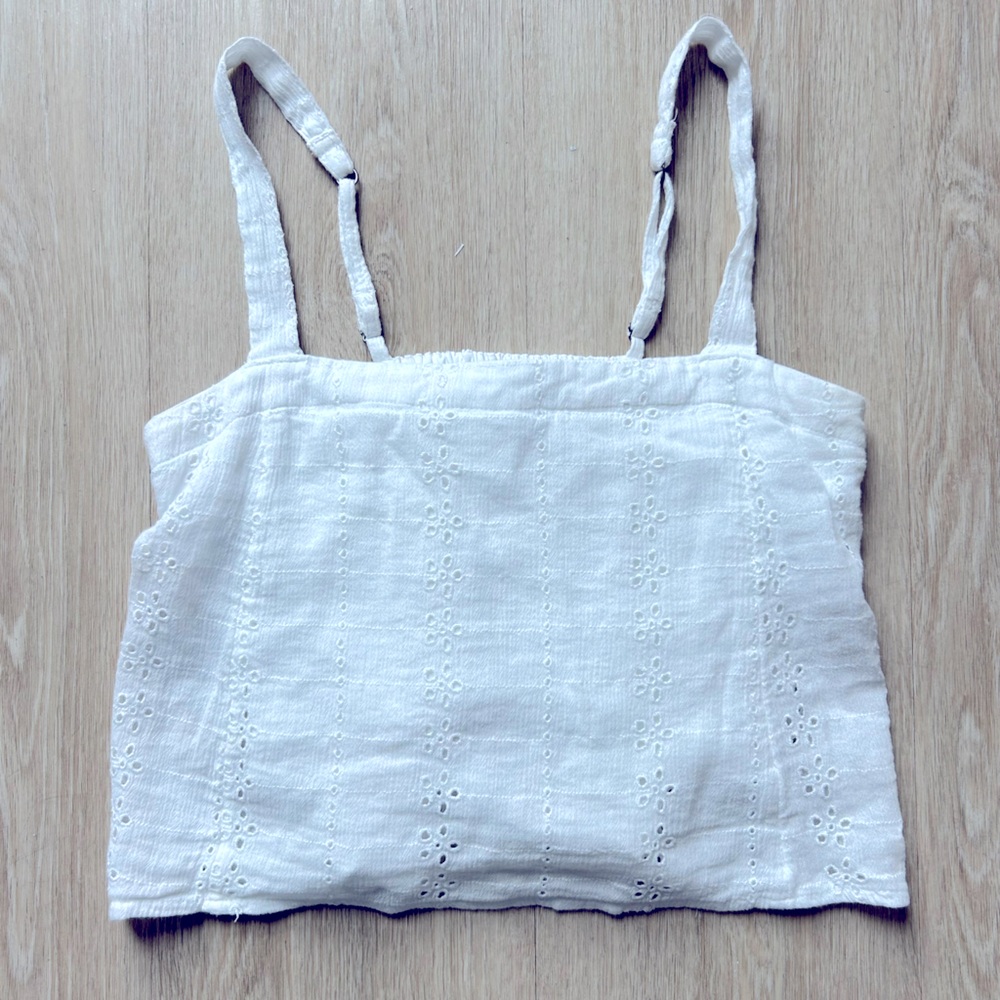 White Hollister Top